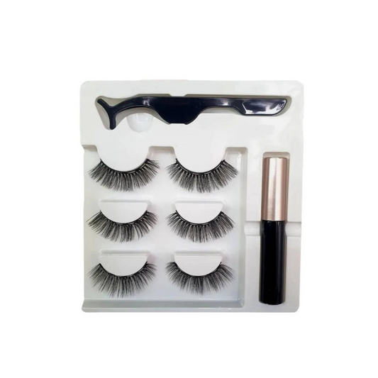 "Lash Charm – Set de Pestañas Magnéticas 3 en 1"